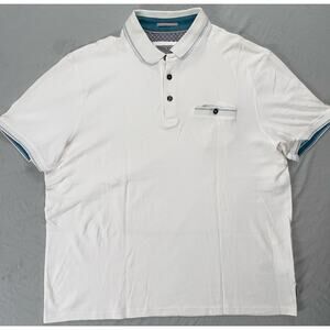 Ted Baker London Boomie Cotton Polo Shirt With Pocket Men's Size 4 EUC!